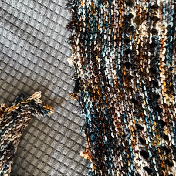 Multicolor Handknit Shawl - Picture 4 of 4